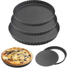 3 paliktņu komplekts (20/22/23 cm, 7,8/8,7/23,1 cm), vienīgā kūku panna, kūku panna ar noņemamu pamatni, nepielipīga kūku panna, cepeškrāsns cepšanas paplātes,