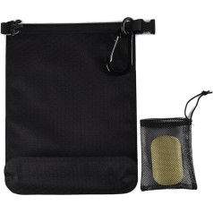 Ceļojumu ziepju maisiņš Ūdensnecaurlaidīgs noplūdes izturīgs ceļojumu ziepju futrālis Quick Dry Soap Travel Bag ziepju turētājs ziepju konteiners ar ziepju putu maisiņu un karabīni ceļošanai, kempingam, ārā, melns