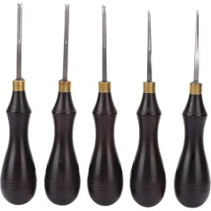 Amatniecības malu slīpētājs Leathercraft malu slīpētājs Koka rokturis Amatniecības rīks griešanas slīpēšanai Ādas slīpēšanas rīks DIY ādas amatniecībai (2, 25 mm)