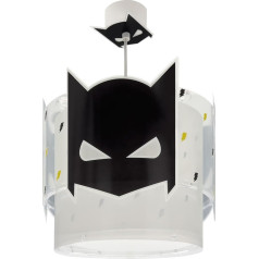 Dalber Bērnu istabas lampa, piekaramais gaismeklis, griestu gaisma, bērnu griestu gaisma, tumšais varonis supervaronis, melns