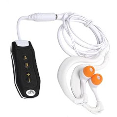 MP3 atskaņotājs ar Bone Conduction audio, IPX8 ūdensizturīgs FM mūzikas atskaņotājs USB uzlādējams pārnēsājams 4 GB zemūdens MP3 ar austiņām un klipsi peldēšanai, sērfošanai, niršanai, skriešanai, skriešanai