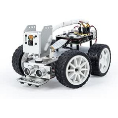 SUNFOUNDER Smart Video Robot automobilinis rinkinys, skirtas Raspberry Pi4/3B+/3B/Zero W, Python/Blockly, įkraunamos baterijos, idealiai tinka inžinieriams, studentams (Raspberry Pi neįtrauktas)