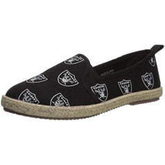 FOCO Oakland Raiders Espadrille Canvas apavi sievietēm M izmērs