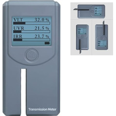 DANOPLUS pārnēsājamais logu tonēšanas mērītājs Automātiskais rotācijas tonēšanas mērītājs Logu automātiskā kalibrēšana VL mērīšana (redzamā gaisma), UV IR pārraides un logu atmešanas saules plēve