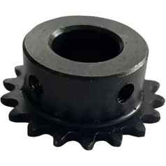 PIGENE Gear Spiral Bevel Gear 1 Piece 15-24T 04C #25 Sprocket 45# Steel 8mm-16mm Bore Industrial Sprocket Motor Chain Drive Sprocket (Size:12mm, Color : 19 Teeth)