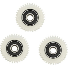 PUTOVA Synchronisiertes Rad Ritzel gehärtet, Motorgetriebe-Kombi-Set, Motorritzel 3-teilig, 36 Zähne, 38 mm, Nylon, elektronisches Motorgetriebe, Kugellager-Zahnräder for Elektrofahrräder