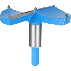 Forstner drill bit 100mm Hex Shank Tungsten Carbide Wood Drill Bit Auger Atvēršanas Auger Atvēršanas Kokapstrādes viru Drill Bit Drill Bit Drill Bit Cutter (Blue, Grey)