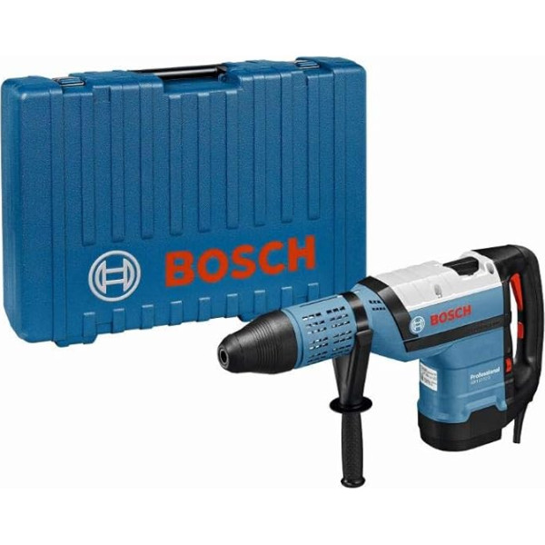 Bosch Professional Bohrhammer GBH 12-52 D (1700 Watt, 19 Joule, SDS max, Überlastkupplung, Höchstleistung beim Bohren und Meißeln, inkl. Zusatzhandgriff, Fetttube, Maschinentuch, im Handwerkerkoffer)