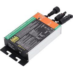 Hoopoocolor Saules mikro invertors, 500 W 0.2 ~ 1.6 KW saules enerģijas tīkla invertors, 230 V sinusoidālā viļņa spriegums, mikro invertors, pieslēgts elektrotīklam, MPPT saules enerģijas ievade, piemērots mazām saules sistēmām (500 W)