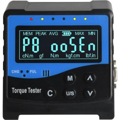 Digitaler Drehmomentadapter 50 Nm tragbarer Drehmomentschlüssel-Tester, kalibrieren 1 % Drehmomentadapter, Anzugsschrauben, Drehmoment und Befestigungselemente Ideal für Autos, Motorräder und Fahrräde