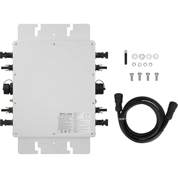 WVC-2400 mikro invertors, saules enerģijas tīkla mikro invertors IP65 WiFi vadības invertors, 22-60V ieeja 85V-263V izeja