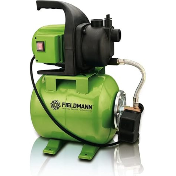 FIELDMANN FVC 8510 EC dārza pastiprinātāja sūknis, Jaudas patēriņš 800 W, maks. Plūsma 3200 l/h, pārslēgšanas spiediens 3,0 bāri, maks. Iesūkšanas dziļums 8 m