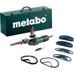 Metabo lentes vīles BFE 9-20 komplekts (602244500), lokšņu tērauda kaste, nominālā ieejas jauda: 950 W, izejas jauda: 510 W, siksnas ātrums tukšgaitā: 9 - 20 m/s