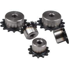 PUTOVA Synchronisiertes Rad Ritzel gehärtet, Motor-Getriebe-Kombi-Set, 1 Stück 45# Stahlkettenantriebsritzel 10-28 Zähne, Rollenkette, Teilung 8 mm, industrielles Kettenrad (Größe: 25 Zähne) (Farbe: