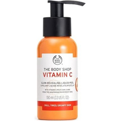 The Body Shop Vitamīns C Revealing Liguid Scrub Atdzīvinošs attīrošs šķidrums ar C vitamīnu maigi eksfoliē sejas ādu Pack ar sūkni 100ml