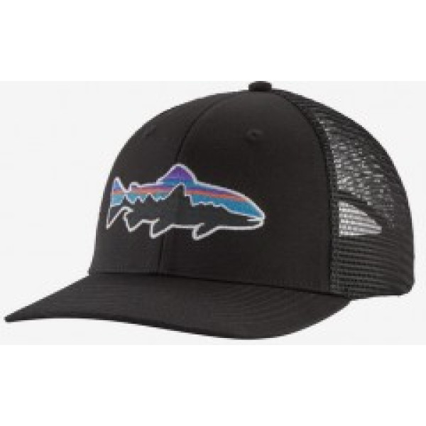 Patagonia Cepure FITZ ROY Trout Trucker Hat  Black