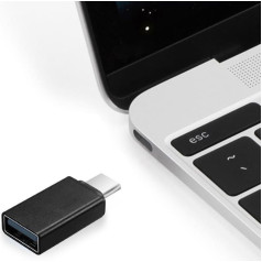 Adapteris a-usb2-cmaf-01 (usb type c m - usb 2.0 f; krāsa melna)