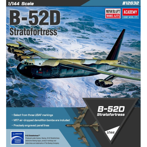 Plastmasas modelis b-52d stratofortress 1/144