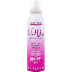 The Curl Company Putu putas matu noturībai un struktūrai (200 ml) - definē cirtas un viļņus, novērš sprogas un izlīdzina nepaklausīgas matu šķipsnas; profesionāli izstrādāta ar Curplex un barojošu Moringa eļļu.