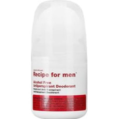 Recipe For Men Antiperspirants dezodorants bez spirta - Ilgstoša, nelipīgs, ar šī sviestu un alantoīnu, ražots Zviedrijā, 60 ml