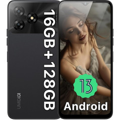 UMIDIGI G5 Mobilais telefons bez līguma, 16GB + 128GB/1TB TF, viedtālrunis bez līguma, Android 13, 50MP + 8MP, 6,6 collu HD+ displejs, 5000 mAh Mobilie telefoni, Unisoc T606 Octa Core 4G Dual SIM