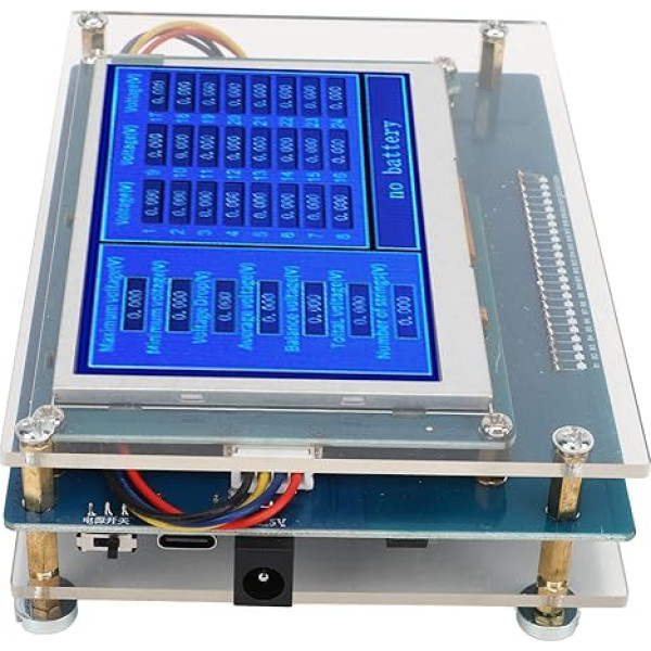 Digitālais akumulatoru testeris Akumulatoru testeris no 1 līdz 24S Litija akumulatoru testeris Akumulatoru testeris 2V-4,5V (bez paplašināšanas kartes)