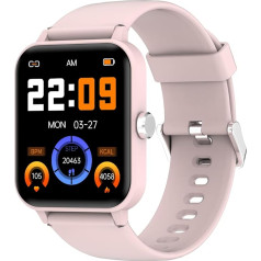 Blackview R30 - Smartwatch Fitnessuhr - 1,83-Zoll-Display - +100 Trainingsmodi - Benachrichtigungen & Anrufverwaltung - 7 Tage Akku-Laufzeit - Farbton Rosa