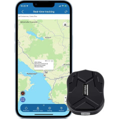 TKMARS TK905mini GPS izsekotājs, 1500 mAh akumulators, noņemams magnēts, vairāki trauksmes režīmi ar SOS pogu, darbojas ar SMS/APP/Web platformas starpniecību bez abonēšanas, piemērots automašīnai/portfelim/bērniem