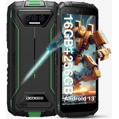 DOOGEE S41 Max āra mobilais tālrunis bez līguma Android 13, 16GB RAM 256GB ROM/1TB TF, āra viedtālrunis ar 5,5 collu HD+, 6300mAh āra mobilais tālrunis, 13MP + 8MP, Dual 4G SIM, WiFi