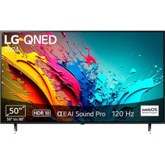 LG televizors QNED 2024 | 50QNED85T | 50 collu (120 cm) | QNED | Procesors α8 AI 4K | Alexa