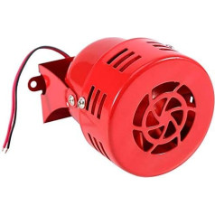 Klauks Loud 12 V 110dB Elektroauto Lkw Motorrad Driven Brake Motor Air Raid Sirene Horn Alarm Laut 50er Jahre rot MEHRWEG VERPACKUNG