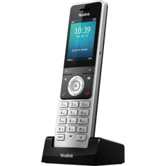 Yealink W76P DECT IP tālruņu sistēma (W70B bāze + W56H klausule), melns/sudrabs