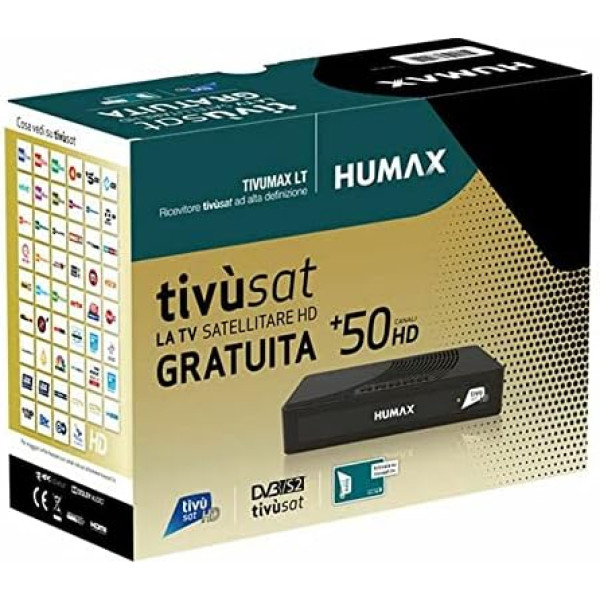 Humax HD-3801S2 TIVUMAX digitālais satelīta uztvērējs TIVUSAT