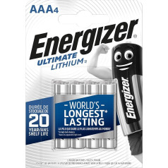 Energizer AA / LR6 baterijas, 639155, 4 AAA mikro sudraba bateriju iepakojums