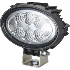 HELLA 1GA 996 761-111 LED darba lukturis - ovāls 100 kompakts - 12/24V - 1850lm - stiprinājums uz kronšteina - piekarināms/vertikāls - tāldarbības apgaismojums - spraudnis: DEUTSCH kontaktdakša