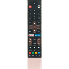 VINABTY tālvadības pults aizstājējs METZ RMG2A Android TV S9A62A 539C-267706-W050 43DQ3652A 49DQ3652A 58DG2A52B 50DG2A52B 65DS9A62A 65DQ3652A 55DG2A52B 2B 55DSDSDS9A62A 55DQ3652A tālvadības pults