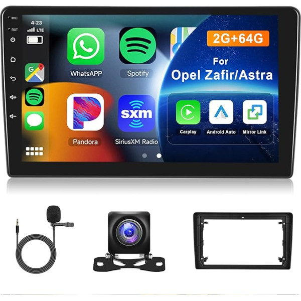 Hodozzy 2G + 64G 9 collu Android radio priekš Opel Zafira/Antara/Astra 2006-2010