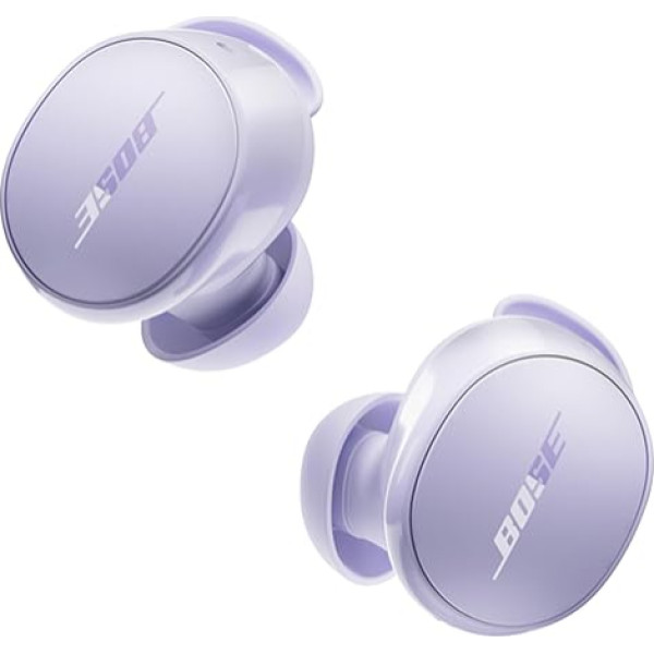 Bose QuietComfort bezvadu austiņas ar trokšņu slāpēšanu, dzīvesveida Bluetooth austiņas ar aktīvu trokšņu slāpēšanu, līdz 8,5 stundām akumulatora darbības laiks, gaiši ceriņkrāsas krāsā