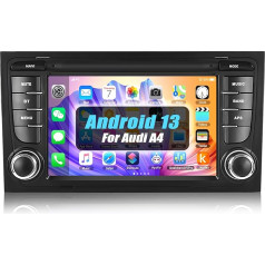 [1+32G] SIXWIN Android 13 auto radio Audi A4 B6 S4 RS4 radio ar navigāciju, 7 collu ekrāna skārienjūtīgais displejs, auto radio ar Bluetooth RDS FM navigācija GPS WiFi USB SWC