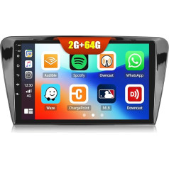 2G + 64G CAMECHO Android 13 auto radio priekš Skoda Octavia 3 A7 (2013-2018) ar navigācijas sistēmu Carplay Android Car, Double DIN auto radio ar 10 collu ekrānu Bluetooth RDS/FM MirrorLink