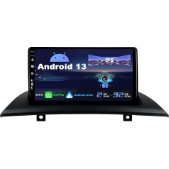 Android 13 IPS auto radio piemērots BMW X3 E83 (2004-2012) - iebūvēts CarPlay / Android Car - atpakaļgaitas kamera - 2G + 32G - DAB Fast Boot WiFi 4G Bluetooth DSP - 2 DIN 9