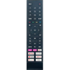 VINABTY ERF3A80 Rezerves tālvadības pults, kas saderīga ar Hisense Smart TV 50A6BGTUK 43A6G 50A6G 55A6G 60A6G 65A6G 70A6G 75A6G 75A6GTUK 65A6GTUK 43A6GTUK 50A6GTUK 55A6GTUK 55A6GTUK 55A6GTUK