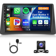 Hodozzy 2G 64G Android auto radio Opel Mokka 1 2012-2016/Buick Encore 2013-2015 Carplay Android Car, 9 collu skārienjūtīgais ekrāns ar Bluetooth navigāciju WiFi Mirrorlink FM RDS Hi-Fi auto radio 2 DIN