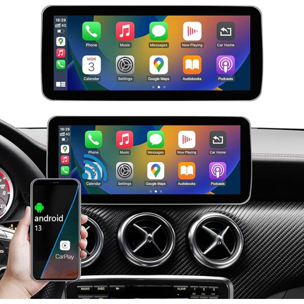 Ninetom Auto radio ar 10,25 collu skārienekrānu 2013-2015 Mercedes Benz A/B klases GLA CLA W176 W246 C117 X117 X156 ar NTG 4.5/4.7 Atbalsta Apple Carplay/Android Auto/Mirrorlink