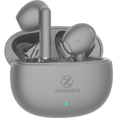 ZIPFORCE True Wireless Earbuds, In-Ear Bluetooth 5.3 austiņas, 4 mikrofoni ENC Clear Call, Bluetooth austiņas ar skārienkontroli, 30 atskaņošanas laiks, IPX6 ūdensizturīgas TWS, vieglas austiņas, ZF-430