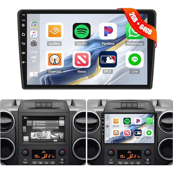 [8Core 2G + 64G] CAMECHO Android 13 auto radio Citroen Berlingo 2015-2018 ar Navi Carplay Android Car, radio 2 DIN 9 collu ekrāns ar DSP RDS Bluetooth Mirror Link + atpakaļgaitas kamera