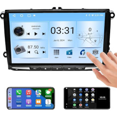 Android 13 Auto radio saderīgs ar VW Golf 5 Radio Passat B6 Passat B7 Touran Radio Skoda Fabia ar Carautoplay Android Car, 9 collu QLED skārienjūtīgais ekrāns ar Bluetooth WiFi WiFi AM/FM, SWC (Quad-Core, 2G +)