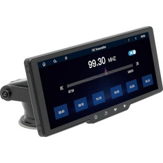 WSRADIOKITS 10,26 collu CarPlay ekrāns, portatīvais auto radio, saderīgs ar A-pple CarPlay un Android Car, IPS skārienekrāns, Siri/G-oogle, GPS navigācija, Bluetooth, Mirror Link, FM, AUX, AirPlay