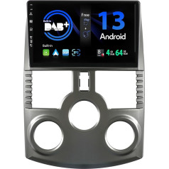 SXAUTO [Iebūvēts DAB] Android 13 auto radio Toyota Rush/Daihatsu/Terios (2006-2016) - Carplay/Android Car/DSP - LED kamera + MIC - 4G + 64G - 360-CAM stūres vadības stūres ātrās palaišanas sistēma - 2 DIN IPS 9