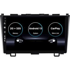 9 collu Android 12 autoradio Honda CRV 2006-2011 - kameras atbalsts DAB/Stūres kontrole/GPS/WiFi/Bluetooth/Mirrorlink/RDS/USB (2G + 32G)